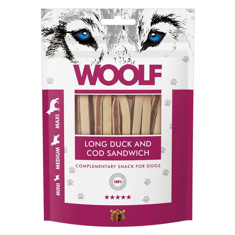 Woolf Long Duck and Cod 100gr