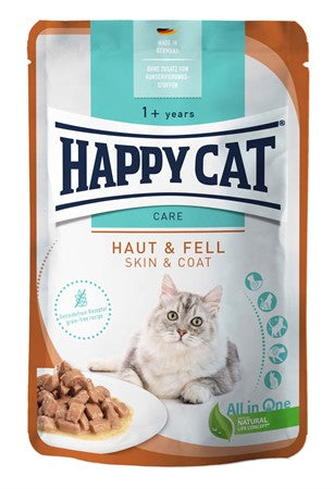 HappyCat våt/sås, Skin/Coat, 85 gr