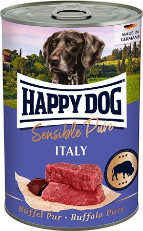 Happydog Konserv, Italy, 100% Buffel 400gr