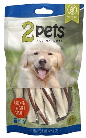 2pets Tuggtwister m kycklingfilé, Small, 80gr
