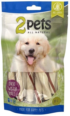 2pets Tuggtwister m ankfilé, Small, 80gr