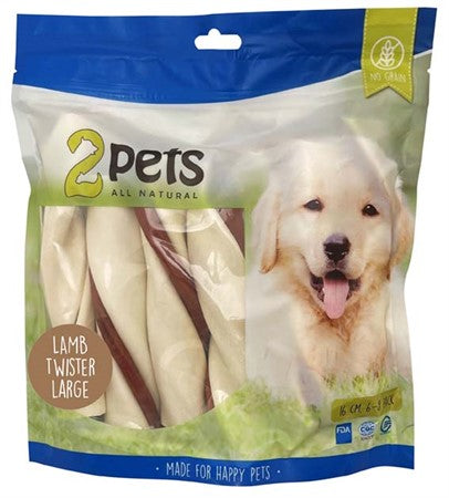 2pets Tuggtwister med lamm, Large, 500gr