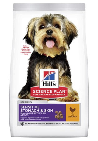 SP Canine Sen.Stomach&Skin Small&Mini Chicken Adult 1+ 1.5kg