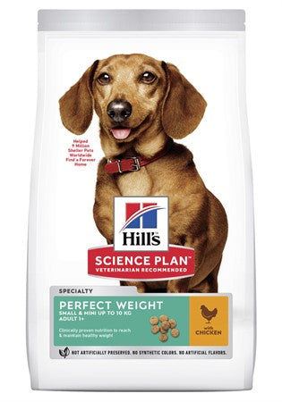 SP Hills Canine Perfect Weight Small&Mini Chicken Adilt 1+ 1.5kg
