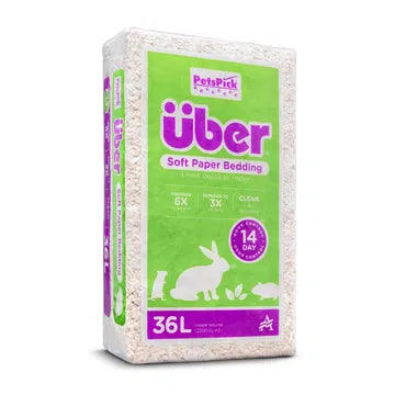 Uber papperströ 36 L Vit