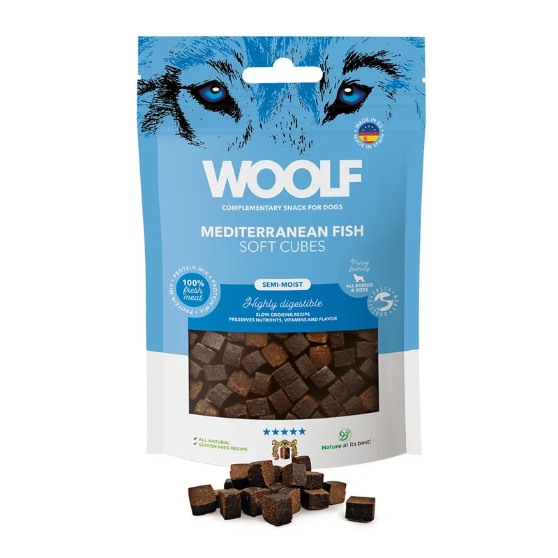 Woolf Soft Cubes Mediterranean fish 100gr