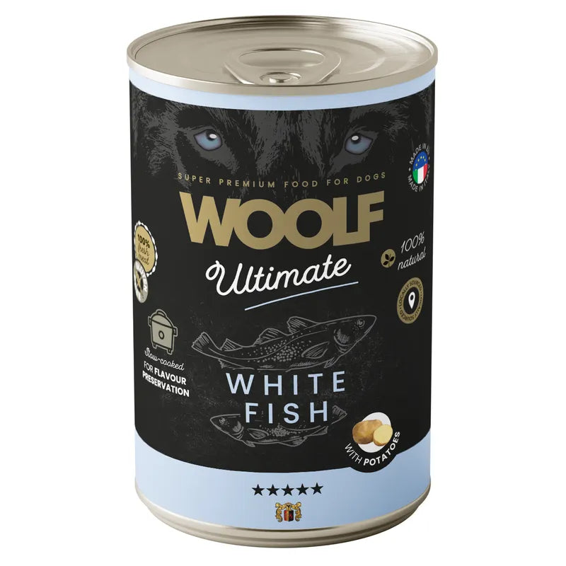 Woolf white fish burk 400gr