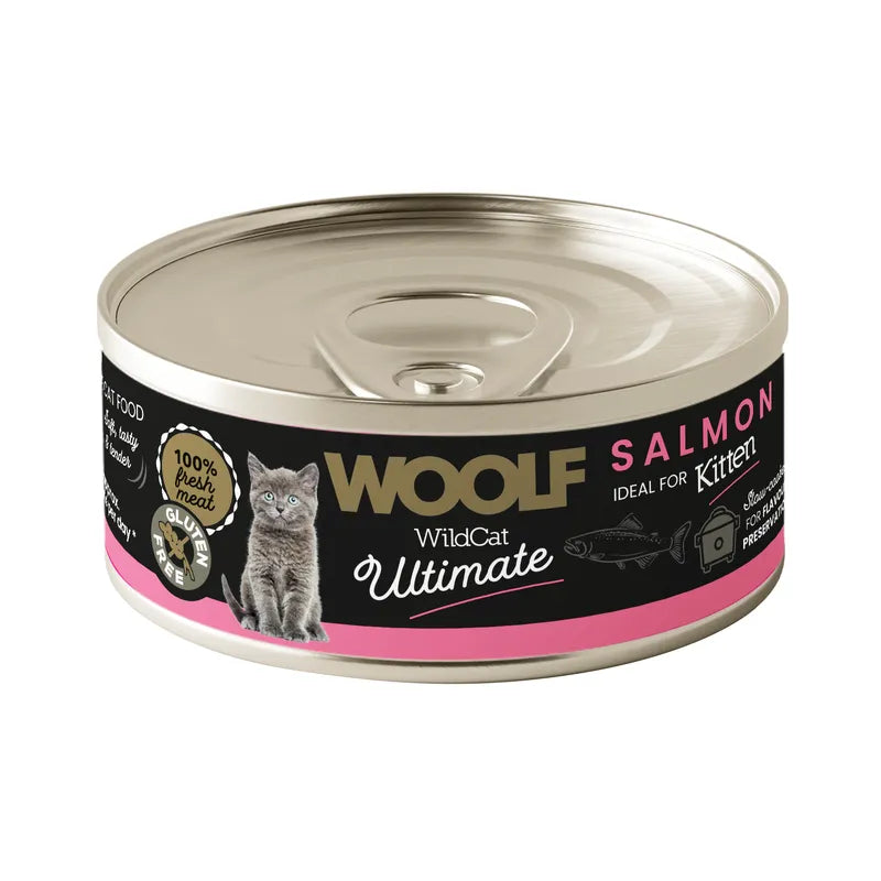 Woolf wildcat kitten salmon pate 85gr