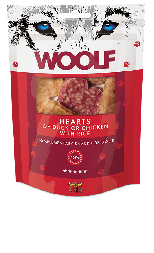 HEARTS OF DUCK OR CHICKEN WITH RICE | Woolfsnacks