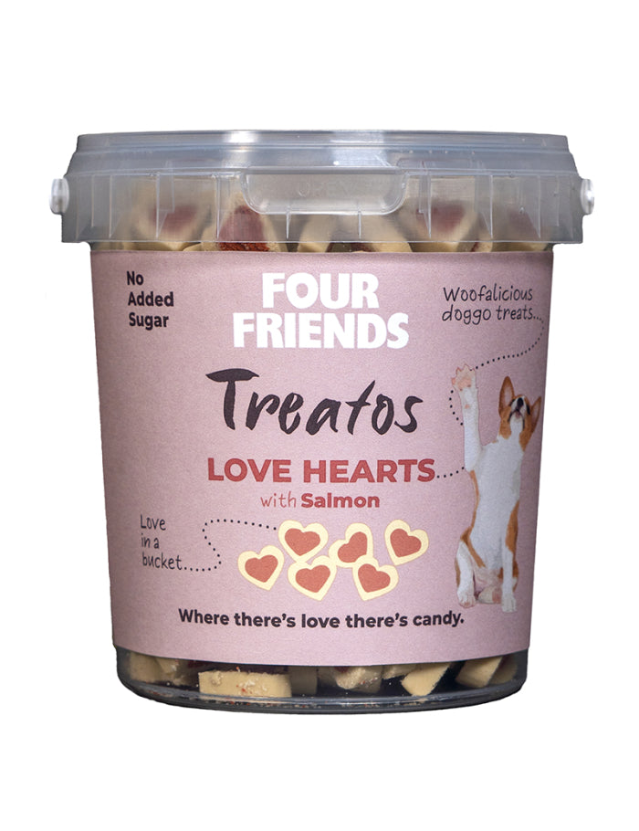 Four Friends Dog Treats Love Hearts 500Gr