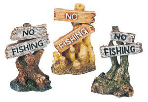 No Fishing Mix Skylt 8Cm Polyester