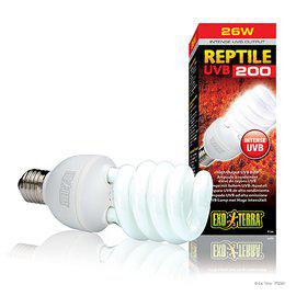 Reptile Uvb 200 Lysrörslampa 25W E27 Exoterra