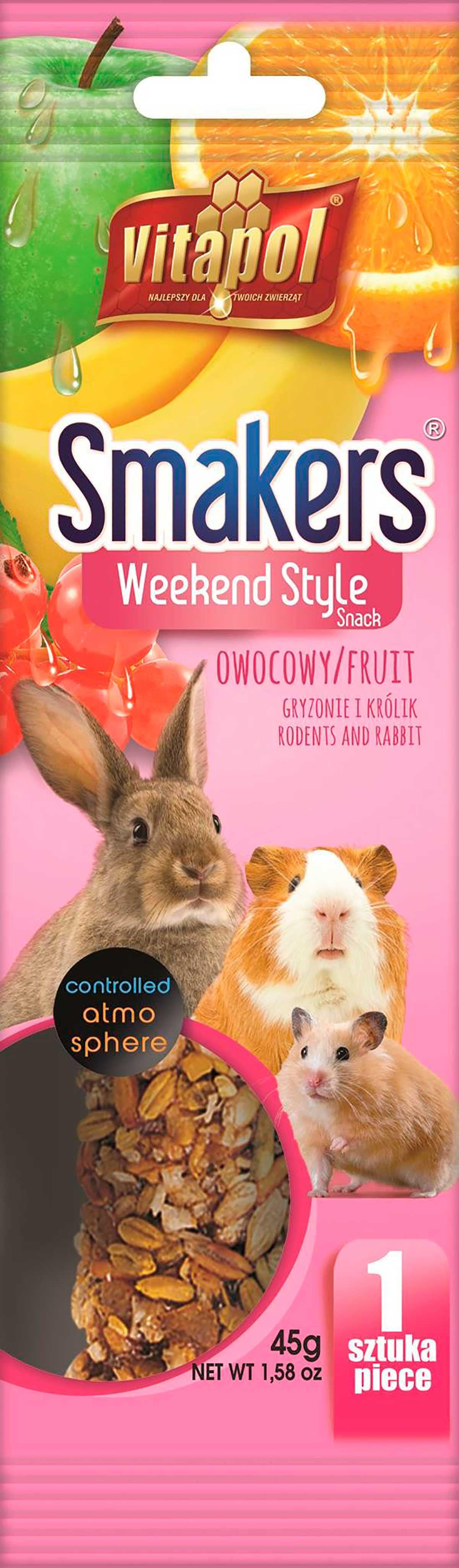Vitapol Smakers Weekend Style Gnagare Nöt 45Gr