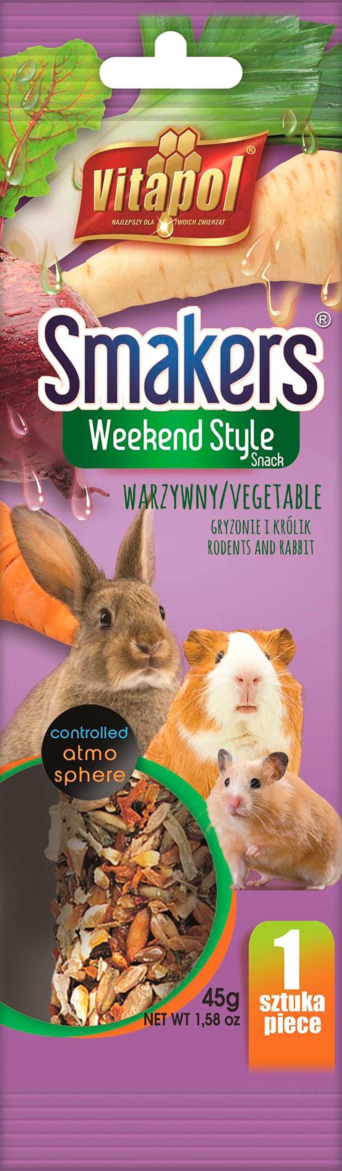 Vitapol Smakers Weekend Style Gnagare Frukt 45Gr