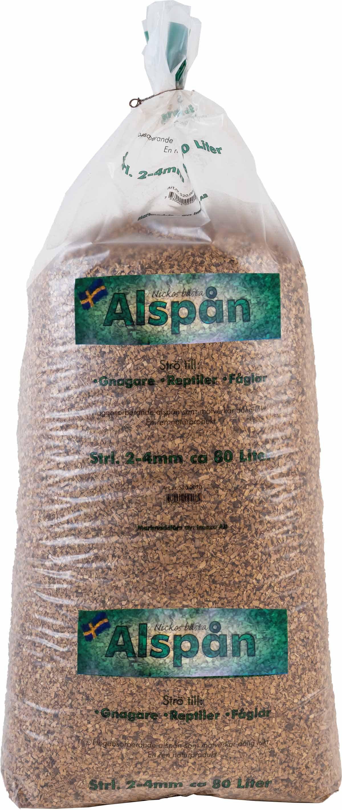 Alspån Nickos 2-4Mm 80L