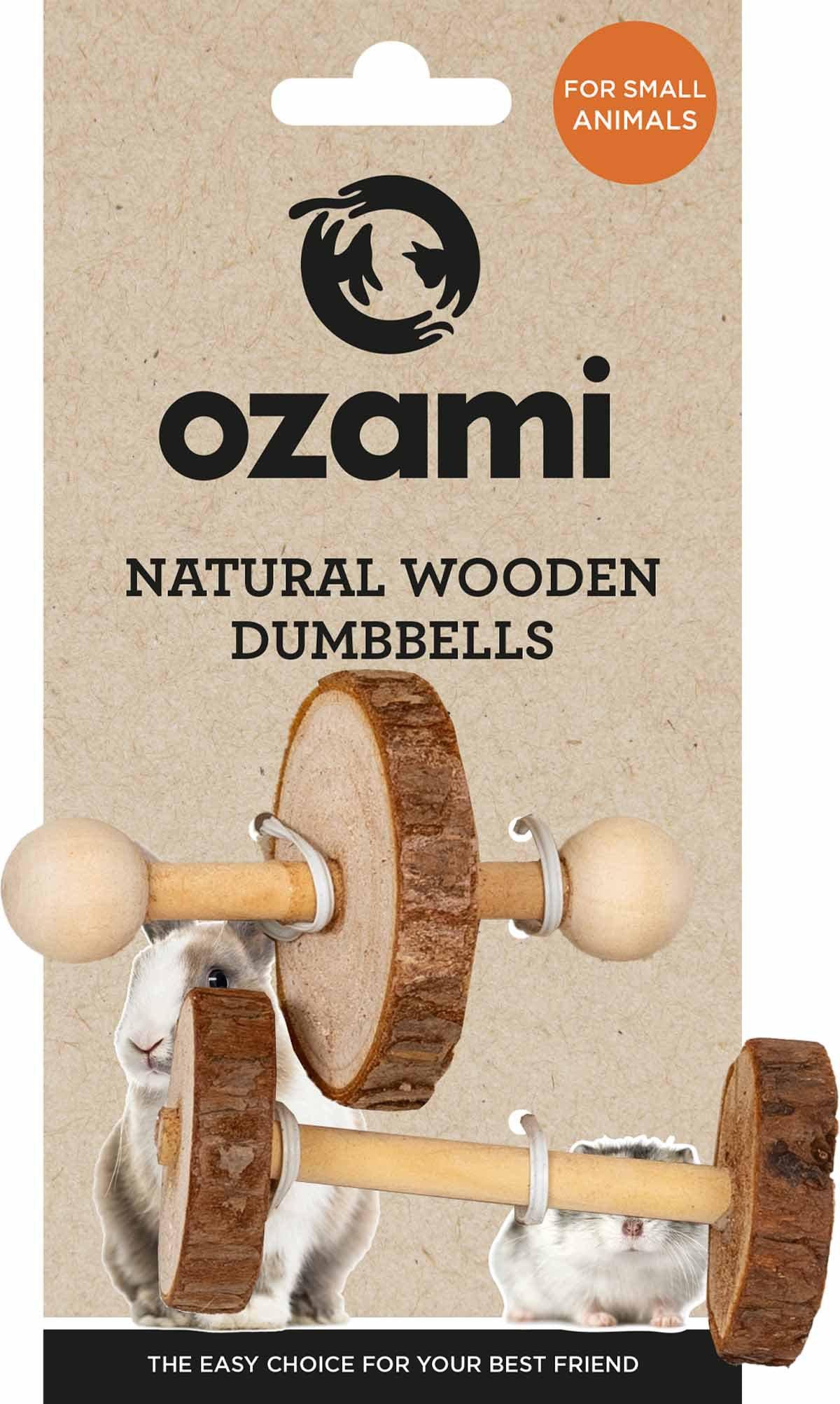 Natural Wooden Dumbbells