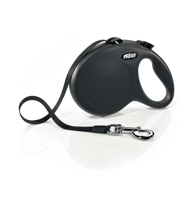 Flexi Koppel New Classic L 5M Band Svart Max 50Kg