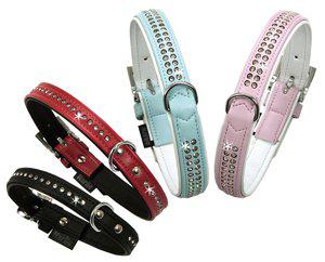 Halsband Art Leather Monte Carlo 2Rad Str. Svart 22Mmx50Cm
