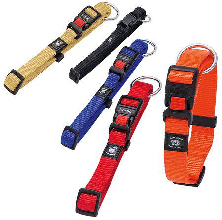 Halsband Nylon Mörkblå 10Mmx20-35Cm Klickfäste
