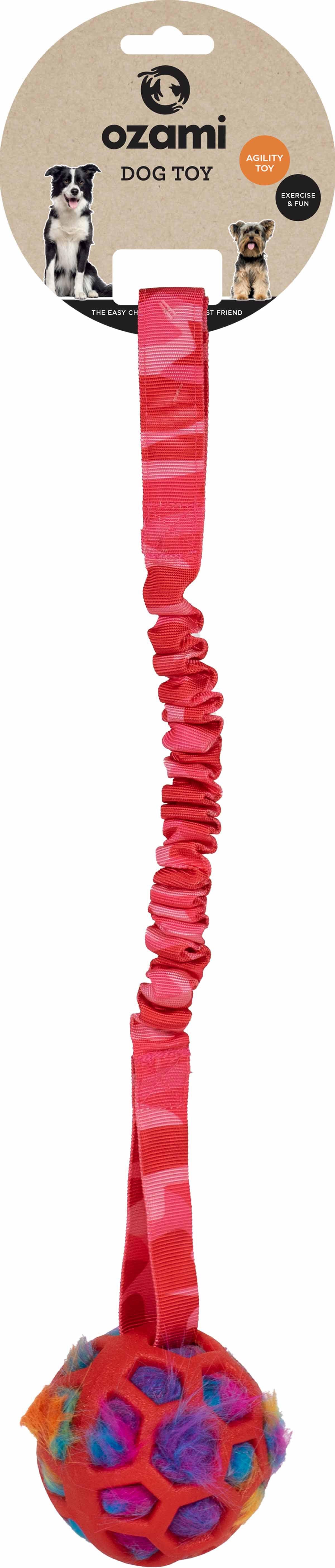 PLAY-N-TUG repleksak med boll rosa canmo 50cm