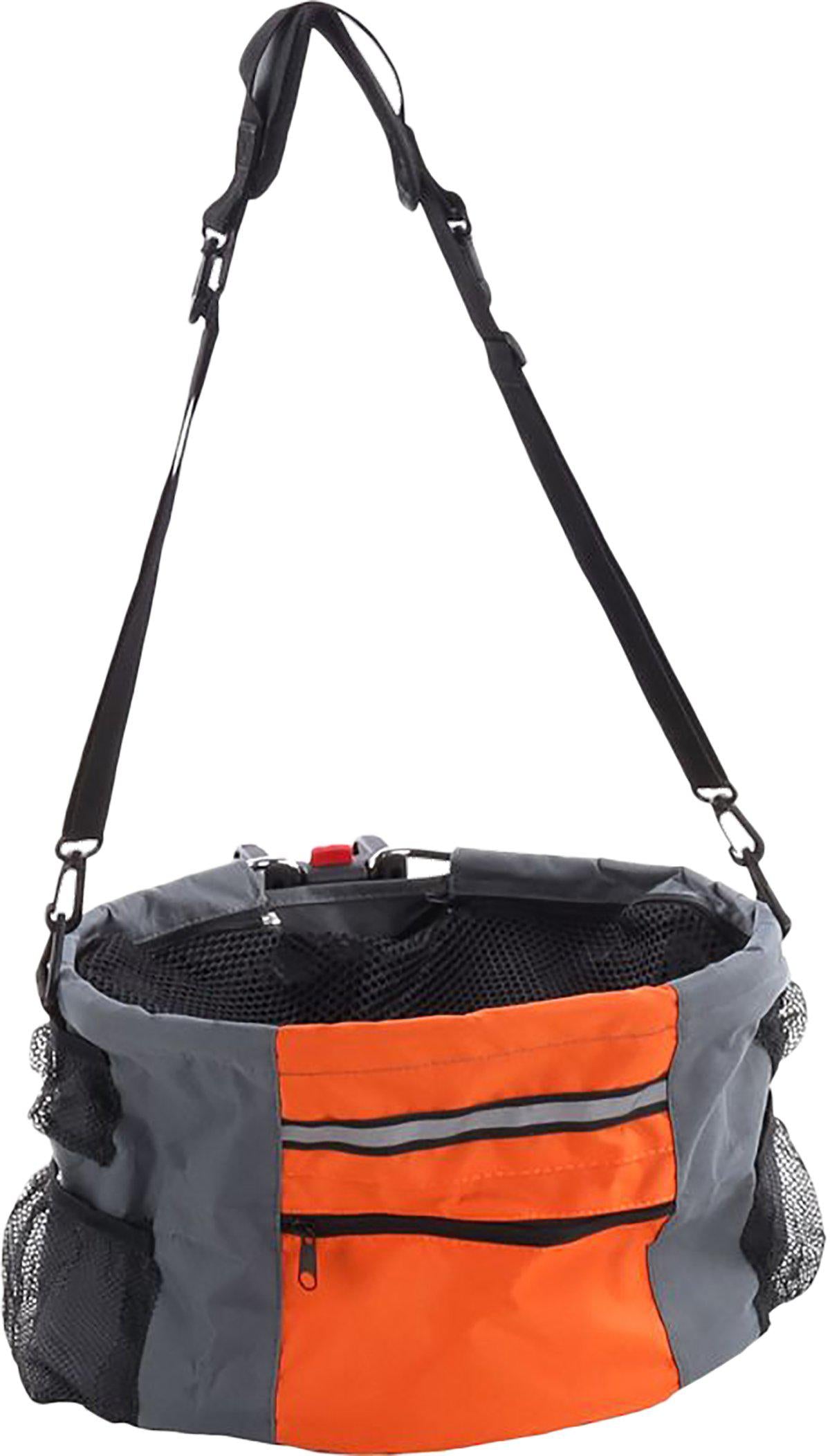 Cykelkorg Nylon Grå/Röd 38X28X27Cm Max 7Kg