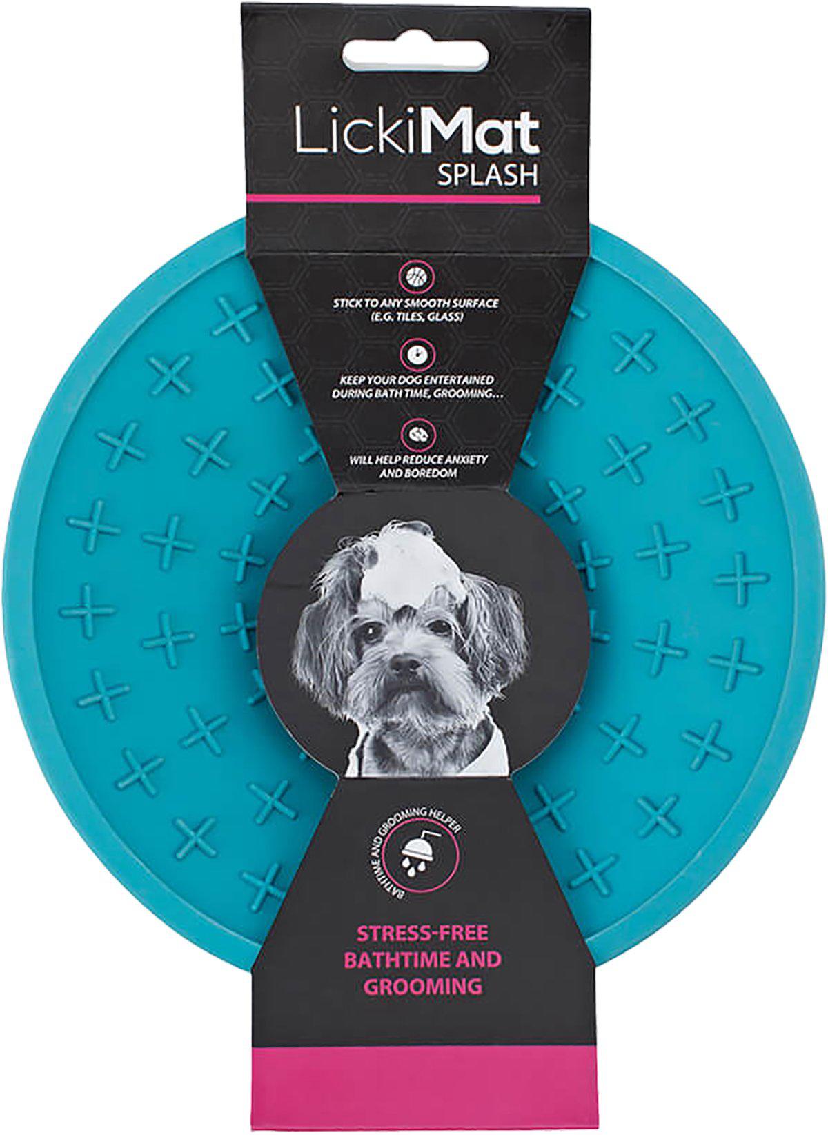Hundskål Lickimat Splash Ljusblå 19Cm