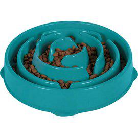 Oh Matskål Fun Feeder Slo-Bowl L Turkosø 28X5Cm 1000Ml