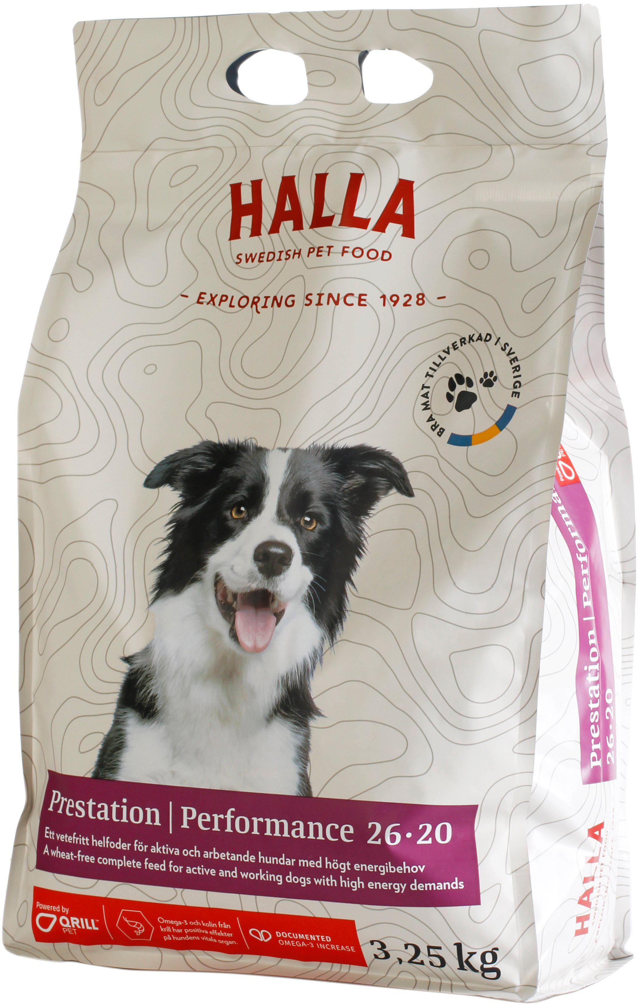 Hundfoder Halla Prestation Performance 26-20 3.25Kg