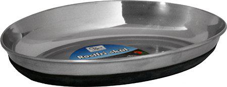 Kattskål Rostfri Anti-Slip Oval Svart 250Ml