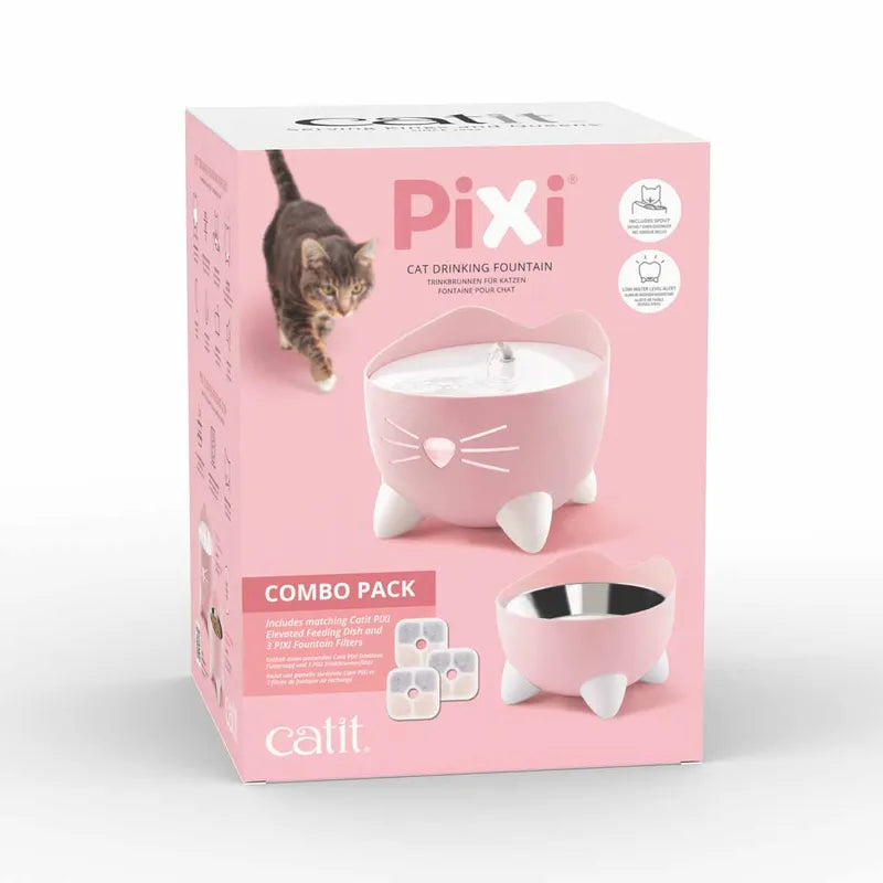 Pixi vattenfontän o matskål rosa