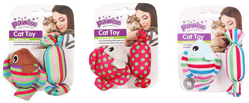 Kattleksak Candy & Fish 9Cm