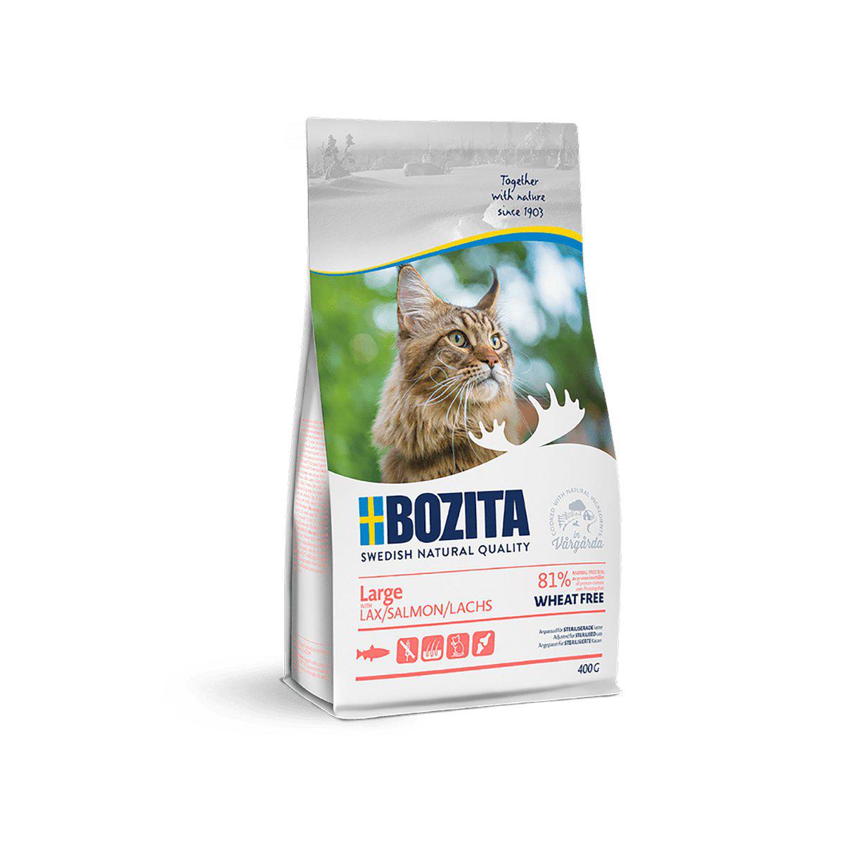 BOZITA HAIR & SKIN WHEAT FREE SALMON 400GR