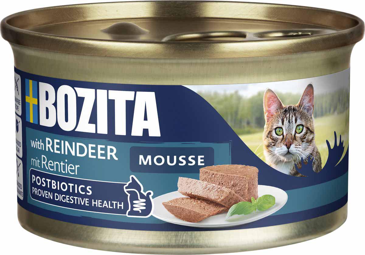 Bozita katt Mousse Reindeer 85g