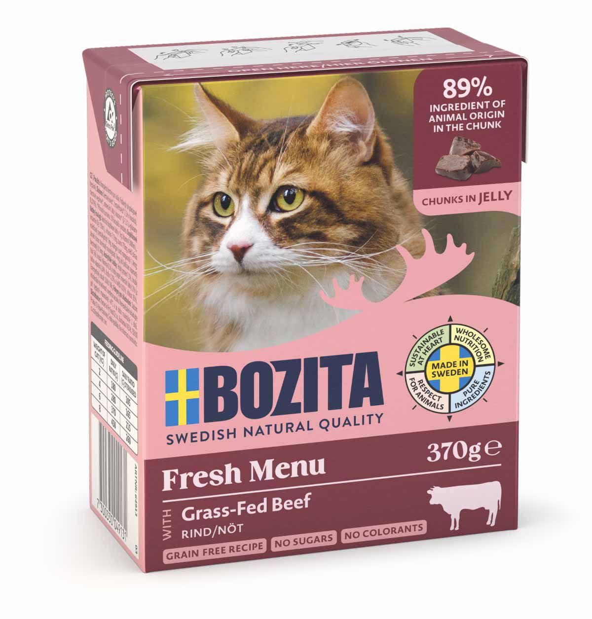 BOZITA BITAR I GELÉMED NÖTFÄRS 370GR TETRA RECART