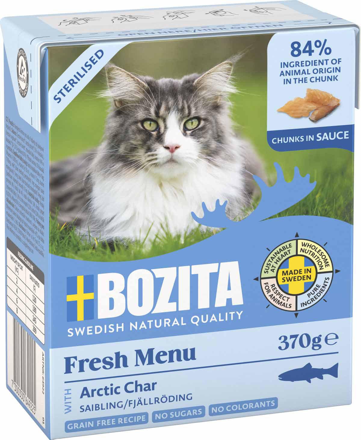 Bozita Cat Sterilized Artic Char i sås 370g