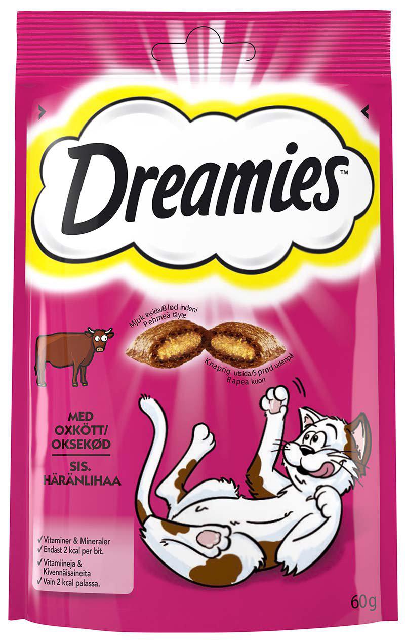 Dreamies Kattgodis Oxkött 60Gr
