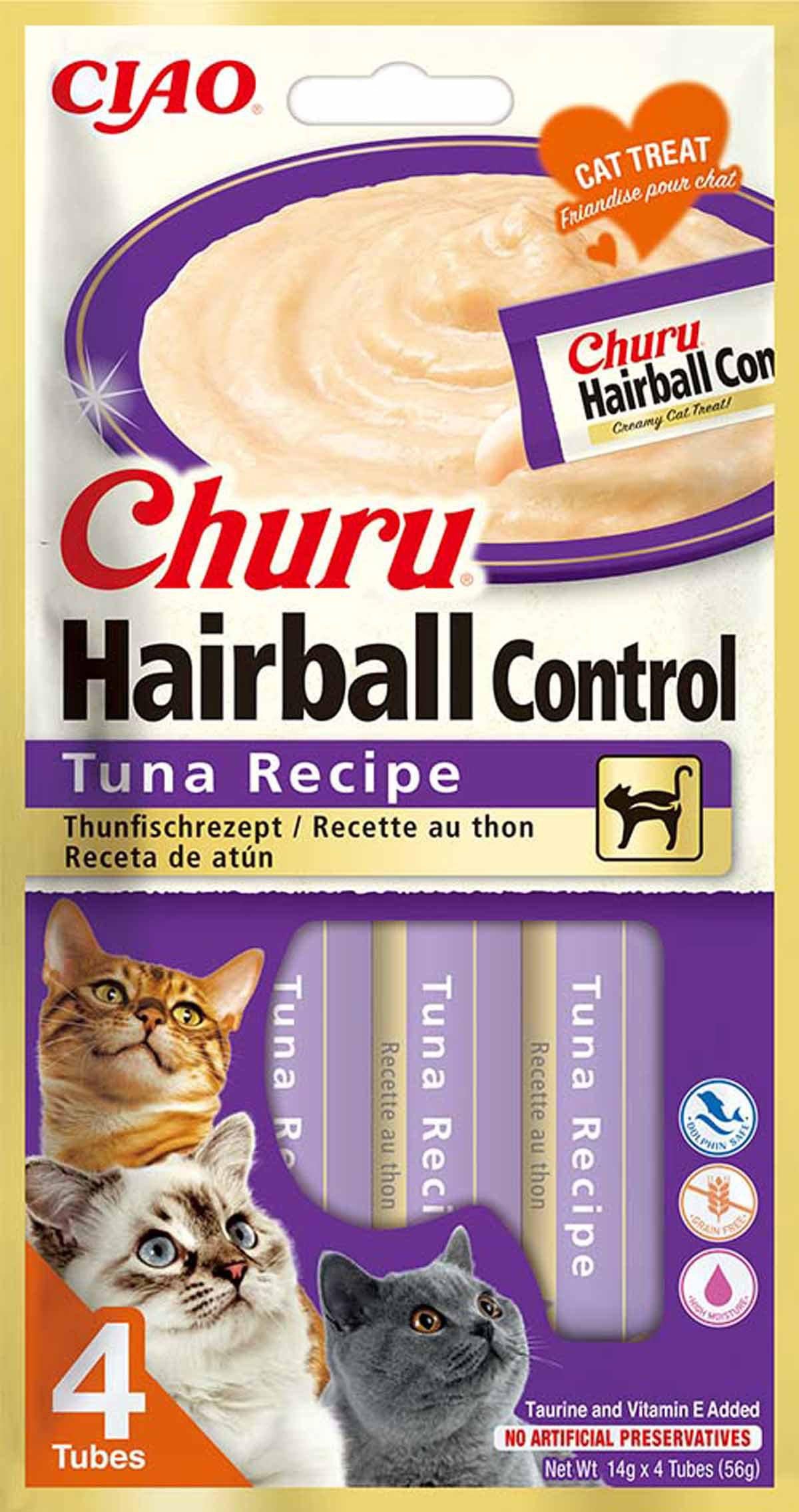 Churu Hairball Control Tuna 4St