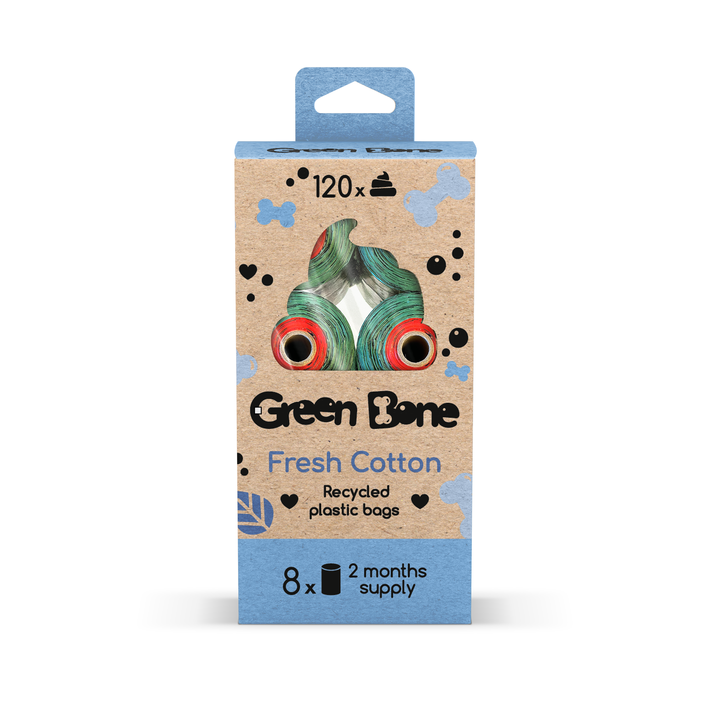 Green Bone 8-pack Cotton(6 st/krt)