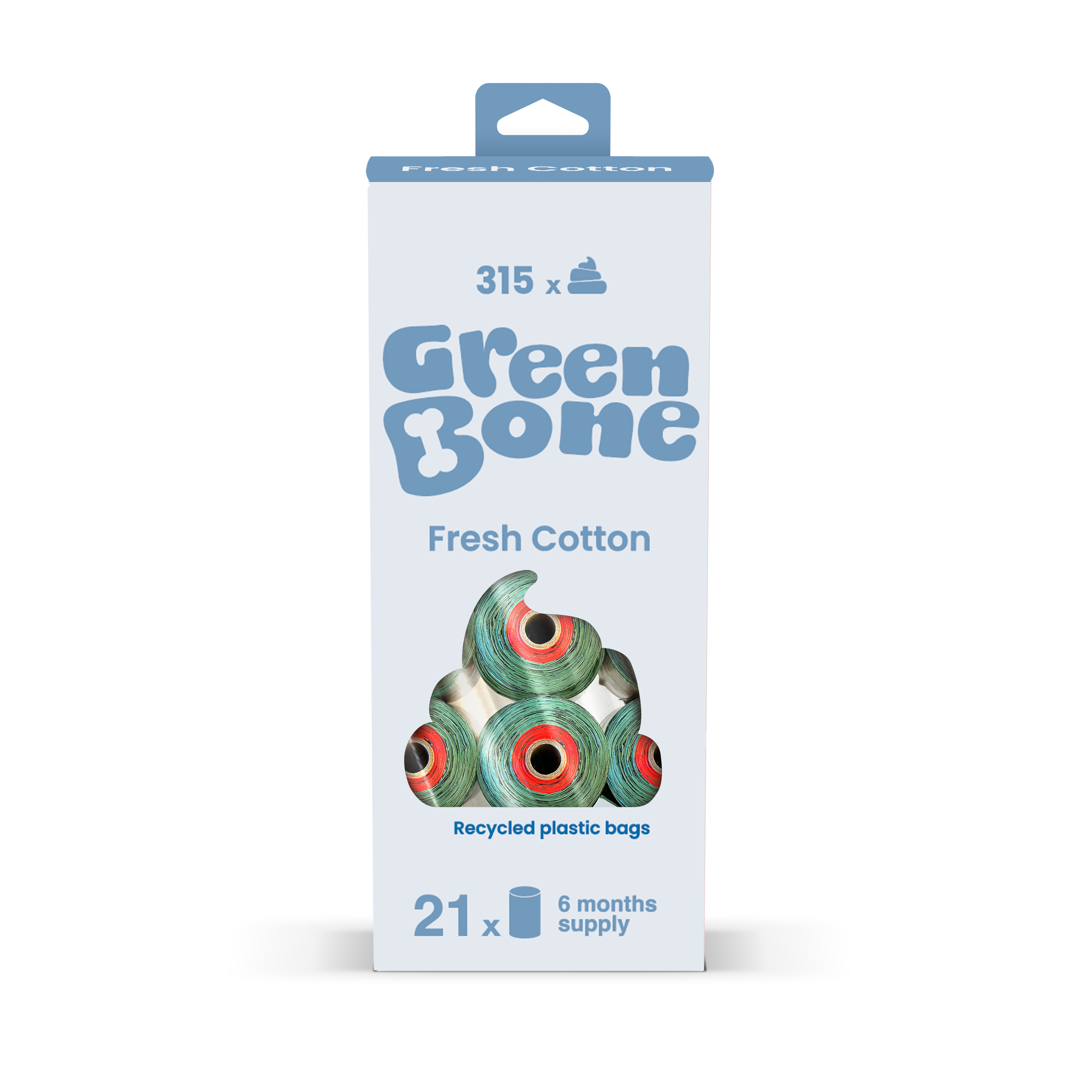 Green Bone Refill Fresh Cotton 21 Rolls