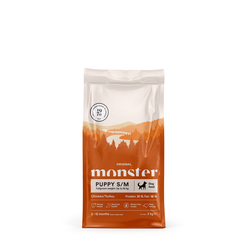 Monster Dog Orig. Puppy S/M Chick/Turkey 2kg