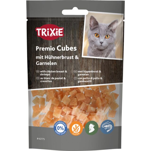 Premio Cubes with chicken breast & shrimps