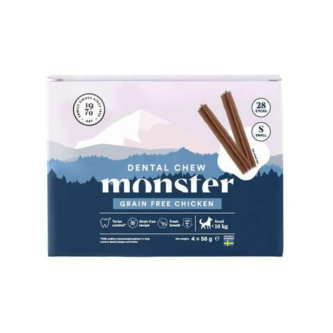 Monster Dog Dental Chew GF Chicken S Month (28st) 224g