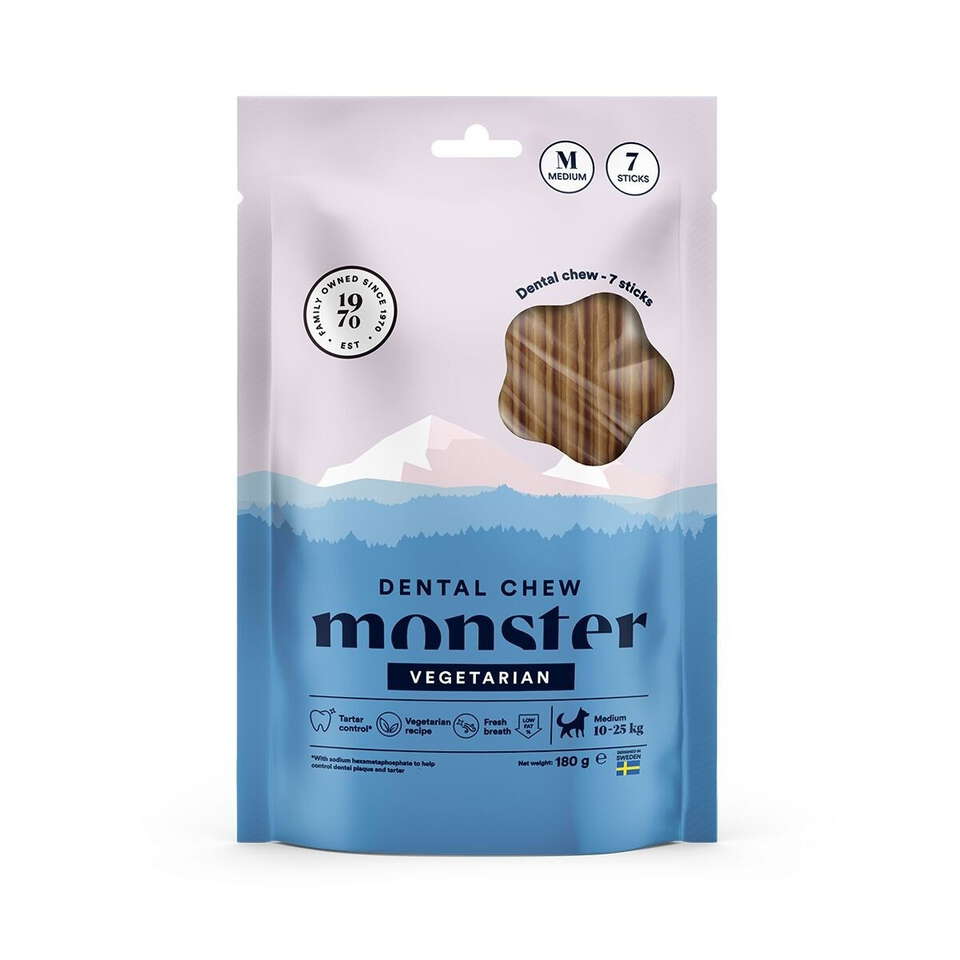 Monster Dog Dental Chew Veg. M Week (7st) 180gr