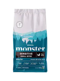 Monster Dog Orig. Sens. White Fish Small bit 12 kg