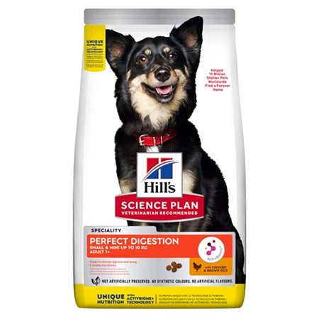SP Hills Canine Perfect Digestion Small&Mini Chicken & Brown Rice Adult 1+ 6kg