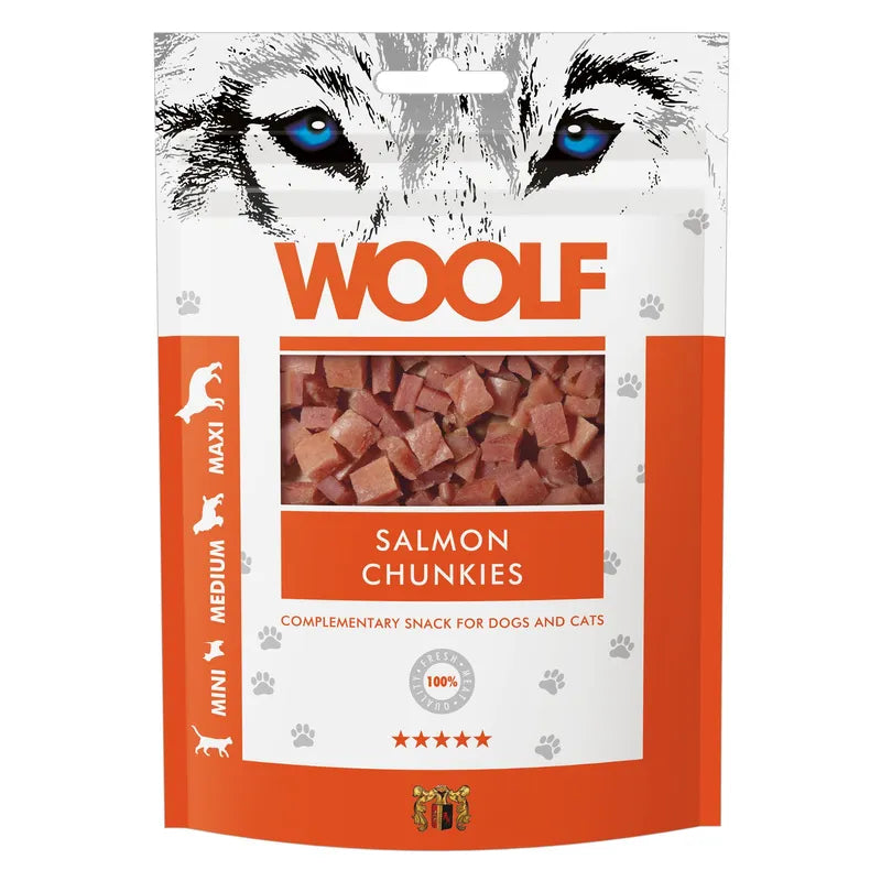 Woollf Salmon Chunkies 100gr