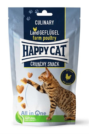 Happycat Crunchy Snack, Fågel&Morötter, 70gr