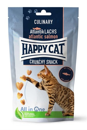 HappyCat Crunchy Snack salmon&pees 70gr