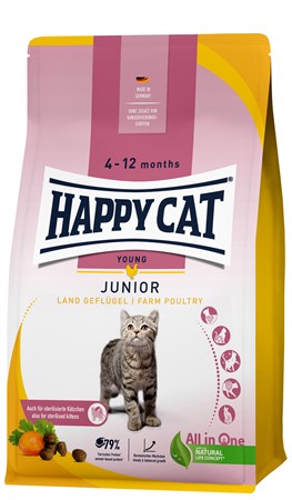 Happycat Junior Fågel, 300gr