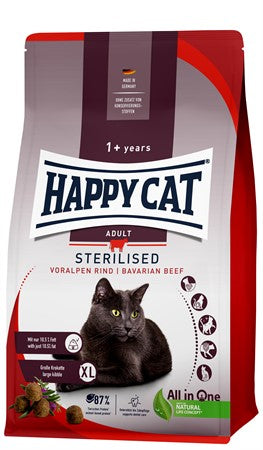 Happycat Adult Sterilised, Nötkött, 10 Kg
